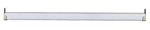 Armario de Riel Ovalado, Tubo Colgante de Aleación de Aluminio Organizador de Armario Barra de Almacenamiento Cortada a Medida+Soportes Y Tornillos de Extremo Gratuitos (600mm ~ 23.6 Pulgadas)