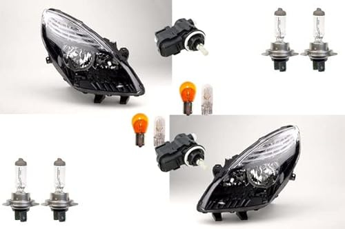 Johns, Scheinwerfer passend für Renault Scenic III 09-11 Leuchtmitt. Li Re + Stellmotor