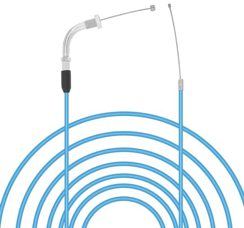 Windance 190cm 74.8 High Performanc Motorcycle Refitting Throttle Cable, Adjustable Flat Slide Carburetor Throttle Cable Fit for Honda Yamaha Keihin GY6 Scooter ATV (Blue)