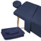 Parure de Lit 3 Pièces en Microfibre pour Table de Massage,Drap Housse de Protection en éponge pour Table de Massage,Housse de Lit Facial de Qualité Supérieure-Drap Plat,Draphousse,Housse pour Têtière