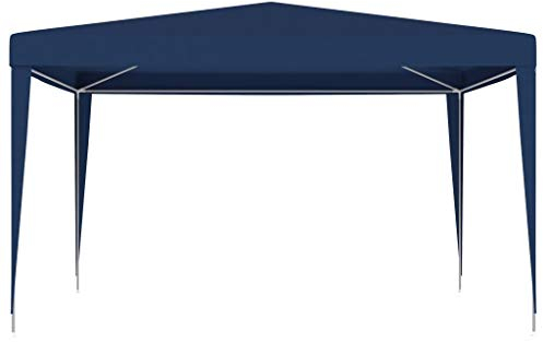 Coavain Pavillon 4x4 m Blau Gartenpartys UV-beständig und Wasserabweisend Partyzelt Langlebig Gartenpavillon Familientreffen Grillpartys Picknicks Geburtstagsfeiern Veranstaltungen