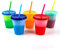 Reusable Glitter Cups with Lids and Straws Plastic Tumblers Changing Cup for Adults to Drink Water Coffee Smoothie Beverages at Parties-475ml Pack of 5