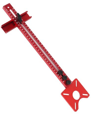 Staffa per Scanalatura per Fresatrice, 3 in 1 Rifilatrice Flip Board Strumento Multifunzione Staccabile per la Lavorazione del Legno, Utensile per Fresa in Lega di Alluminio per