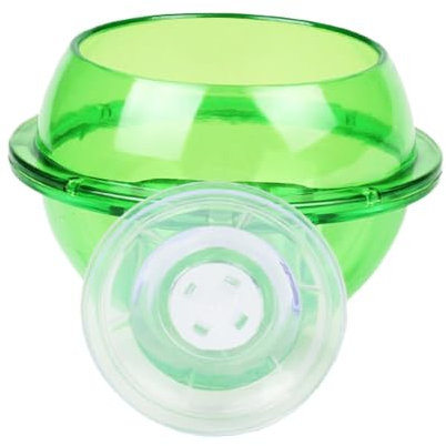 Suction Cup Reptile Feeder - Gecko Ledge Water Dish | Translucent Anti-Escape Worm Live Fodder Container, Chameleon Feeding Food Cricket Bowl