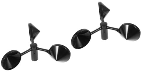 Kisangel Windgeschwindigkeitsmesser 2 Stück Anemometer Windbecher Mit Geringem Drehwiderstand Und Niedrigem Stromverbrauch Für Präzise Messung Und Einfache Montage Im Außenbereich