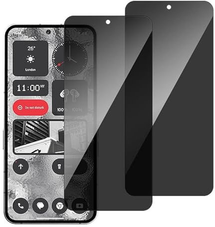 chejuza Privacy - Protector de pantalla para Nothing Phone 2 5 g [2 unidades], dureza 9H, cobertura completa anti espía de cristal templado, HD protección de pantalla
