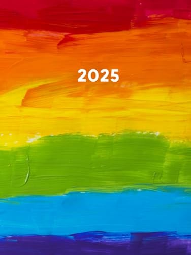 2025: Großer XXL Kalender 2025 I 1 Tag 1 Seite + Weitere Extras I 400 Seiten I LGBT Regenbogen Bunt