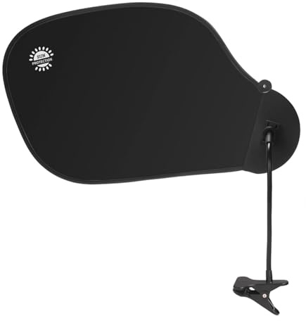 NonMiFyR Desk Privacy Tragbarer Sonnenschutz Sichtschutz Blendschutz Laptop Schirm für Computer Schreibtisch für Büro Arbeitsplatz Bibliothek zu, Schwarz
