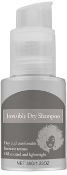 Champú seco en polvo en spray suave, apto para cuero cabelludo sensible, proporciona limpieza y nutrición invisibles, reduce la rotura y el daño por calor, dejando el cabello suave y brillante. 35 g