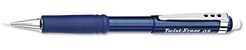 Pentel Automatic Pencil with Twist Eraser, 0.9 mm, Blue (PENQE519C)
