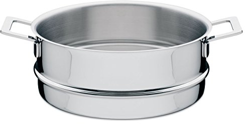 Alessi AJM307 Pots&Pans Cestello per Cotture al Vapore in Acciaio Inossidabile 18/10 Lucido