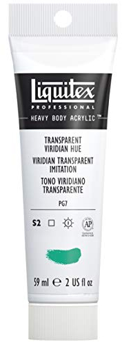 Liquitex Professional Heavy Body Acrylic Paint 59 ml tube, Transparent Viridian Hue