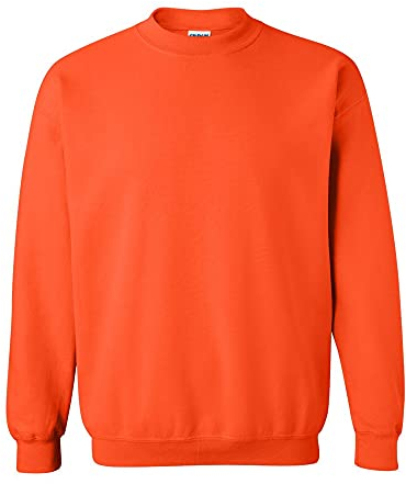 Gildan 60/60 Adulte col Rond Sweat Maillot de survêtement, Orange, XL Homme