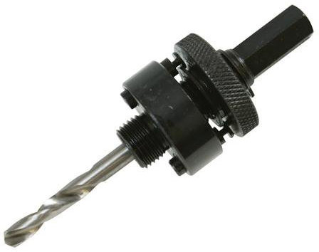 Holesaw Arbor & 6mm Pilot Drill *32-152mm Core Bits* Chuck Attachment/Adapter - Loops