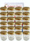 100er Set Sturzgläser Mini Gläser 37 ml Deckelfarbe Gold To 43 mit Schraub-Deckel Rundgläser Honig Kaviar Marmeladengläser Obstgläser Einweckgläser Senf, Honig, Gläser, Einmachgläser, Portionsgläser