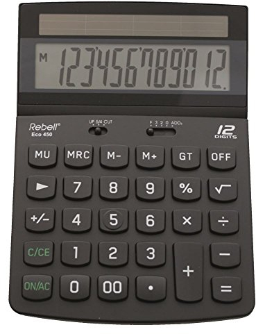 Rebell RE-ECO450 - Tischrechner, schwarz