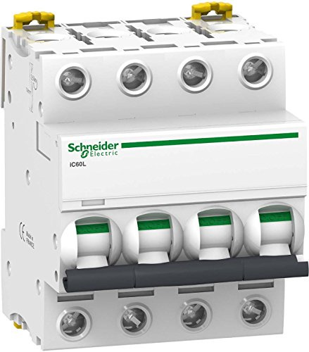 Schneider Electric A9F94440 Automatic Magnetothermal Switch Ic60L, 4P, 40A, Curve C