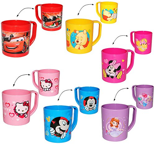 Trinkbecher/Henkeltasse - Mädchen Motiv - aus Kunststoff Plastik - Tasse - Kindertasse/Kinderbecher - für Baby - Trinklerntasse/Trinkbecher Kleinkin..