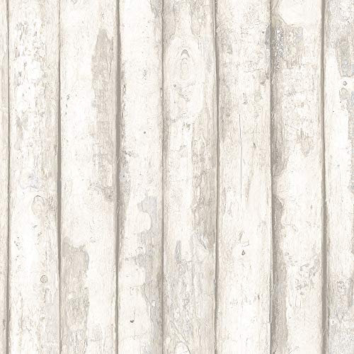 Norwall Fh37535 Log Cabin papier peint Brique, Beige