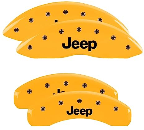 MGP Caliper Covers 42020SJEPYL JEEP Gelbe Pulverbeschichtung schwarze Charaktere, 4 Stück