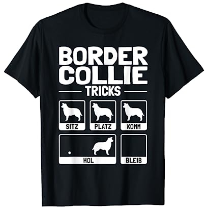 Lustiges Border Collie T-Shirt Hund Geschenk Hundehalter T-Shirt