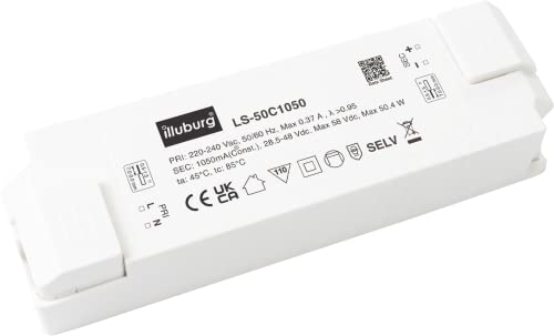 Flackerfrei LED Trafo 30W - 50W 900mA - 1050mA LED Netzteil Driver Treiber Transformator Flickerfree Konstantstrom