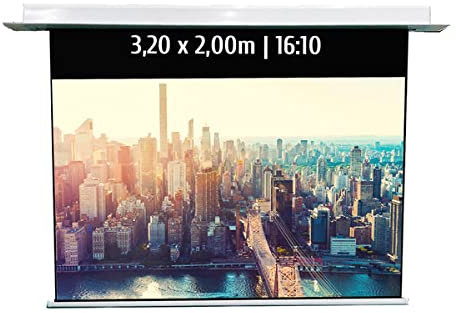 Ecran de Projection motorisé encastrable 3,20x2,00m 16:10 Wi-FI