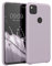 kwmobile Hülle kompatibel mit Google Pixel 4a Hülle - Silikon Handy Case - Handyhülle weiche Oberfläche - kabelloses Laden - Purple Cloud