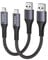 Maxonar USB C Kabel Kurz 20cm/0.2M [2Stück] 10Gbps USB3.2 Gen2 Datenkabel Typ C Android Auto QC3.0 3.1A USB A auf C Schnellladegerät für Samsung Note20 Galaxy S24/S23/S22/S21 Galaxy Z Fold5 Pixel 9