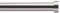 ACAZA Tringle Rideau Extensible de 240 à 360cm - Fixation Murale - Tringle Réglable Décorative pour Fenetre - Acier - Couleur Argent