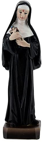 Holyart Santa Rita Cascia crocefisso Statua Resina 12 cm