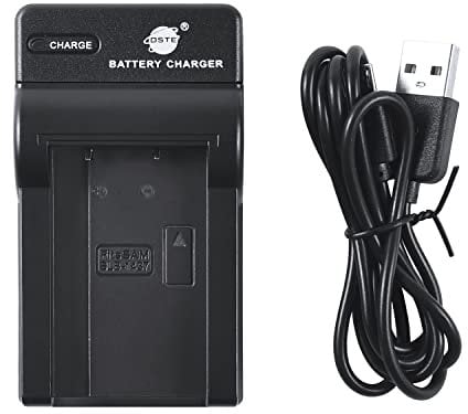 DSTE NEW USB Camera Battery Charger Compatible for Samsung SLB-1437