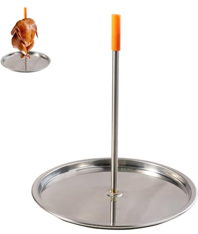 Spiedino Verticale per Barbecue in Acciaio Inossidabile Brasiliano Barbecue Grigliatura Rack Carne Spiedo per Bistecca Polli Interi Pesce Carne
