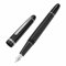 WANSUPYIN 2023 X159 Acrylic Ink Pen Screw Style Black Fountain Pen Black With Silver Clip Fine Nib Acrylic Screw Cap