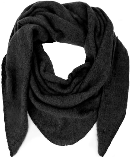 Gloop Damen Dreieck Schal Halstuch Poncho Dreieckstuch für Frauen und Mädchen Kuschelig Flauschig Mehrweg ohne Kratze an Haut