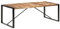 vidaXL Esstisch Industrie-Stil Küchentisch Esszimmertisch Speisetisch Massivholztisch Holztisch Tisch 220x100x75cm Massivholz Stahl