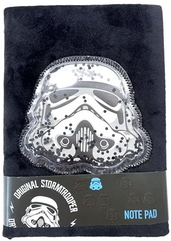 Puckator Notizbuch A5, liniert, mit Einband aus Plüsch, das Original Stormtrooper