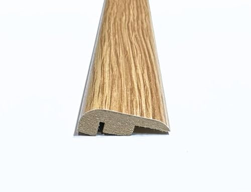 Louisiana Oak Laminate & Wood Flooring Section Transition Bar MDF Threshold Strip End Edge Profile Door Trim Moulding Oak (1, 900mm (2ft 9))