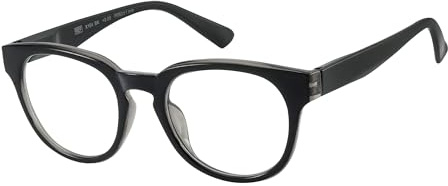 JOOX Retro Lesebrille für Frauen, schwarze runde Lesebrille mit Federscharnieren für Männer +3.50
