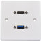 kenable HDMI 2.1 8K 60Hz & USB 3.0 SuperSpeed Multimedia Wall Plate White