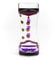 THE TWIDDLERS - Minuteur sensoriel à Mouvement Liquide Rose Violet, sablier, 14 cm Jouet sensoriel calmant pour autisme, soulagement du Stress, Relaxation, TDAH, Parfait pour remplir Les Bas de Noël