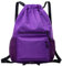 Turnbeutel Damen Sportbeute Gross Wasserabweisend - Sport Rucksäcke Nylon Violett Groß Kapazität mit Reißverschluß Innentasche Lässig Sportrucksack Kordelzug für Herren Violett - JSB10721