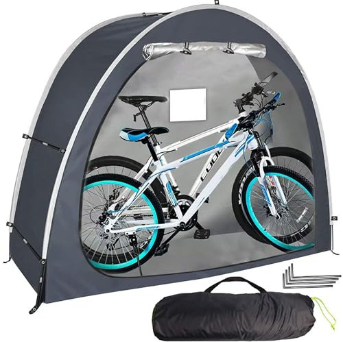 Bike Tent Outdoor Storage Waterproof - Heavy Duty Bike Covers Outdoor Storage Waterproof 2 Bikes - Bike Storage Pop Up Shed Tent for Camping, Bicycles, Motorcycles, ATVs, Garage, Travel