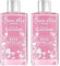 BIEN ETRE Bien-être - Eau de Cologn Rose au Parfum de Géranium/Ylang - 250 ml (Lot de 2)