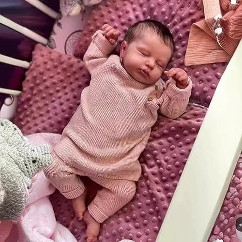 Scnbom Puppen Reborn Babys lebensechte Madchen silikon 20zoll 50cm wie echtes babypuppen Toddler Junge günstig