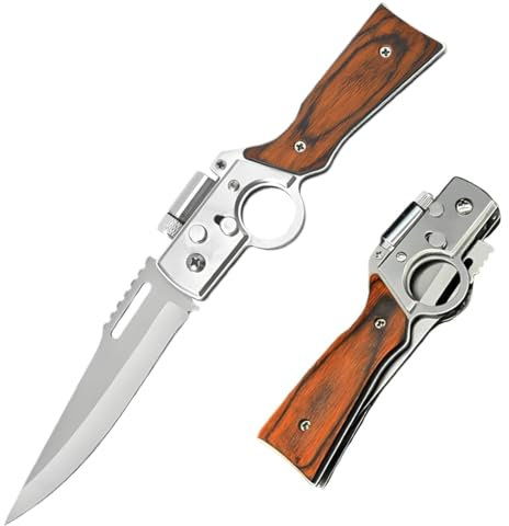 VPOUERY Coltello pieghevole Omesio Tant coltello tascabile pieghevole sottile in nero atti di coltelli da caccia