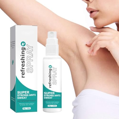 Antitranspirant Deo Spray gegen starkes Schwitzen I Anti Schweiß Deo bei Hyperhidrose mit Langzeitschutz, Schwitzen am Kopf, schwitzige Hände I Anti transpirant für Männer & Frauen