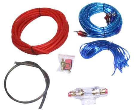 MUCKLILY Car Audio Subwoofer Amplifier Installation Kit Gauge Wire Car Subwoofer Amp Easy Install