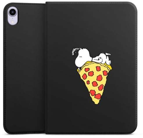 Hülle kompatibel mit Apple Apple iPad mini 6. (2021) Tablet Smart Case Schutzhülle mit Ständer Peanuts Pizza Snoopy