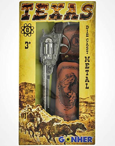 Gonher 150/0 - Wild West-Set mit Single Revolver 8-Schuss